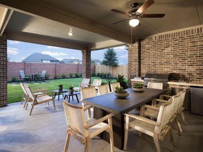 New construction Single-Family house 6108 Golden Plover Ln, Pearland, TX 77584 plan The Redbud (5362) - image