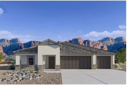 New construction Single-Family house 9956 S Los Picos Drive, Apache Junction, AZ 85120 The Fairfield- photo 0