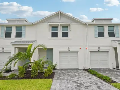 New construction Townhouse house 479 Salisbury Cir, Fort Pierce, FL 34982 plan Pompano - image