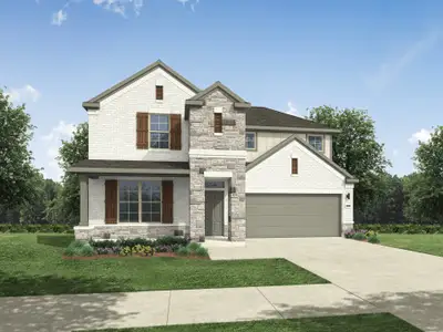 New construction Single-Family house 1202 Pavia Fields Dr, Huffman, TX 77336 plan Trinity - image