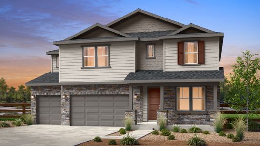 New construction Single-Family house 1667 Fox Trotter Pt, Castle Rock, CO 80104 Vail- photo 0