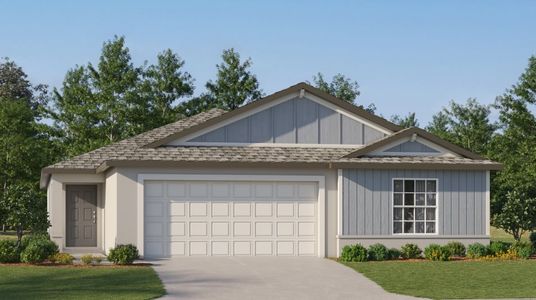 New construction Single-Family house 10098 Gentle Rain Dr, Land O' Lakes, FL 34638 Harrisburg- photo 0