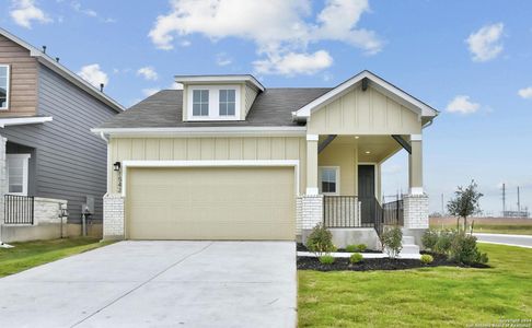 New construction Single-Family house 1542 Estelea Grove, New Braunfels, TX 78130 Kendal- photo 0