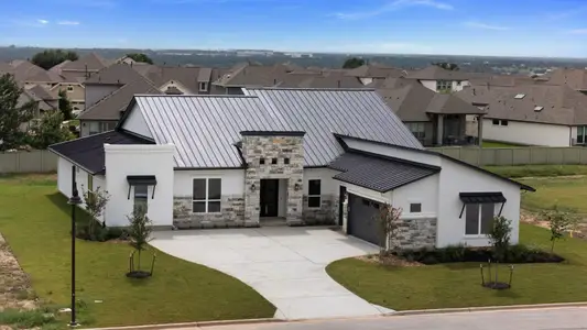New construction Single-Family house 109 La Ventana, Liberty Hill, TX 78642 plan Calais - image