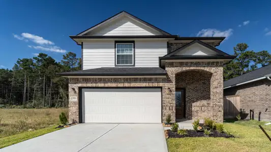 New construction Single-Family house 21995 Blue Sky Wy, Splendora, TX 77372 plan Elm - image