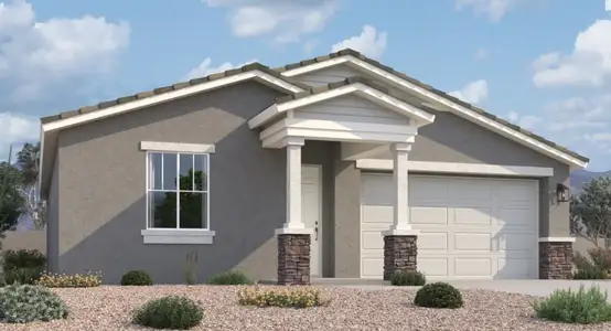 New construction Single-Family house 37907 N Cowboy Ln, San Tan Valley, AZ 85140 Violet Homeplan- photo 0