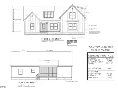 New construction Single-Family house 7264 Hunt Valley Trl, Wendell, NC 27591 - image