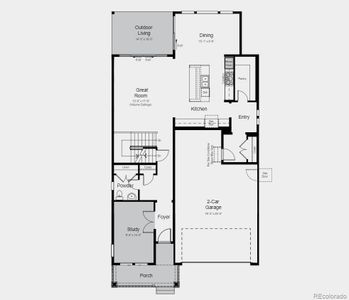 Structural options added include: 12 x 8 sliding glass doors to patio, unfinished basement, glass doors at study, bedroom 4 in lieu of loft.