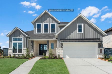 New construction Single-Family house 41931 Shoal St, Todd Mission, TX 77316 plan The Asher X - image