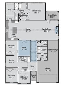 New construction Single-Family house 2906 Wallis Dr, Melissa, TX 75454 plan The Travis - image