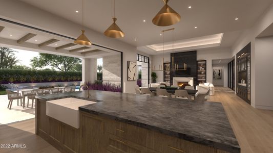 Render of Kitchen & Great Room