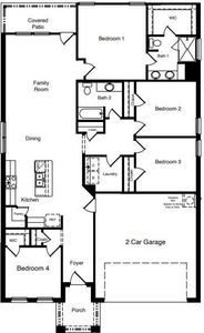 D.R. Horton's Biloxi floorplan - All Home and community information, including pricing, included features, terms, availability and amenities, are subject to change at any time without notice or obligation. All Drawings, pictures, photographs, video, square footages, floor plans, elevations, features, colors and sizes are approximate for illustration purposes only and will vary from the homes as built.