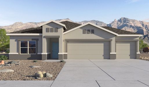 New construction Single-Family house 1128 S Grantham Dr, Vail, AZ 85641 plan Lakeway - H40L - image