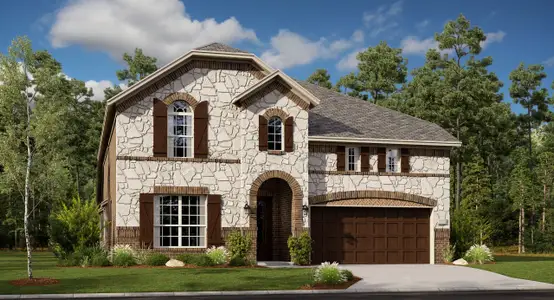 New construction Single-Family house 1001 Moonshine Dr, Haslet, TX 76052 plan Liberty II w/ Media Standard - image
