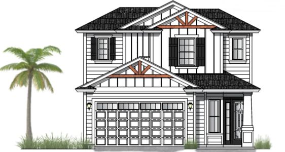 New construction Single-Family house 28 Rosehill Ct, St. Augustine Shores, FL 32092 plan 2245 - image