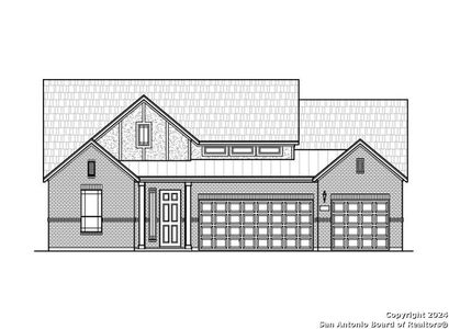 New construction Single-Family house 179 Jereth Crossing, Castroville, TX 78009 Silas- photo 0