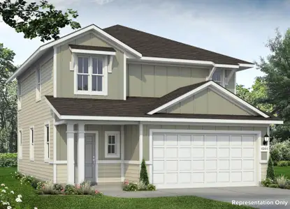 New construction Single-Family house 12118 Bulldogger Bnd, Mustang Ridge, TX 78610 plan Durango 1668 - image