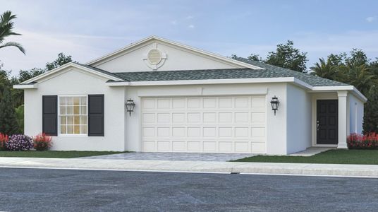 New construction Single-Family house 6308 Nw Leafmore Ln, Port Saint Lucie, FL 34987 Harrisburg- photo 0