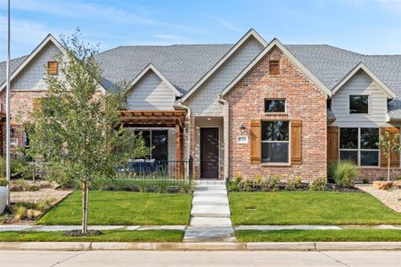 New construction Townhouse house 8318 Cottonwood Creek Trail, Rowlett, TX 75098 The Chandler's Landing- photo 0