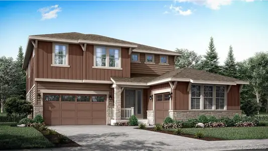 New construction Single-Family house 4001 Buttongrass Trl, Castle Rock, CO 80108 plan Aspen - image