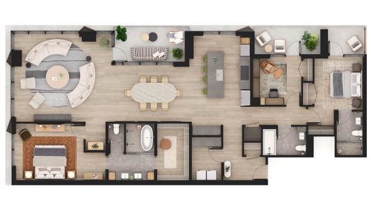 New construction Penthouse house 400 W 14Th St, Austin, TX 78701 plan PH03 - image