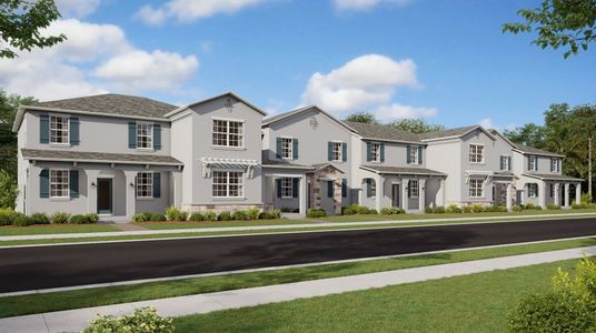 New construction Townhouse house 2603 Candied Apple Aly, Kissimmee, FL 34744 Landcaster- photo 0