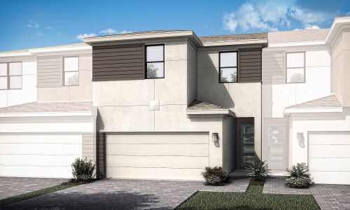 New construction Townhouse house 10006 SW Torquay Dr, Port St. Lucie, FL 34987 plan Dakota - image