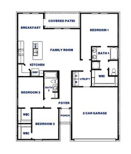 New construction Single-Family house 20024 Hilbert Rd, New Caney, TX 77357 plan Bellvue - image