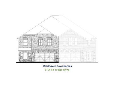New construction Townhouse house 3521 Jester Dr, Lewisville, TX 75056 plan TH Building 24 Unit 1 W - image