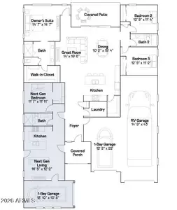 New construction Single-Family house 25594 N 174Th Ave, Surprise, AZ 85387 plan Explorer Plan 5583 - image