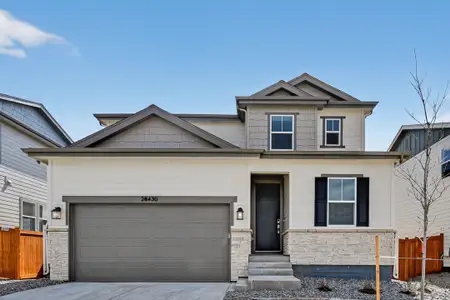 New construction Single-Family house 28430 E 4Th Pl, Aurora, CO 80018 plan Estes - image