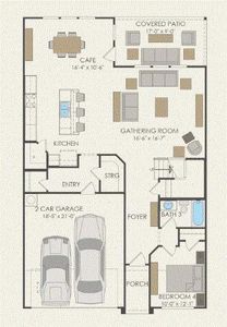 Pulte Homes, Saddlebrook floor plan