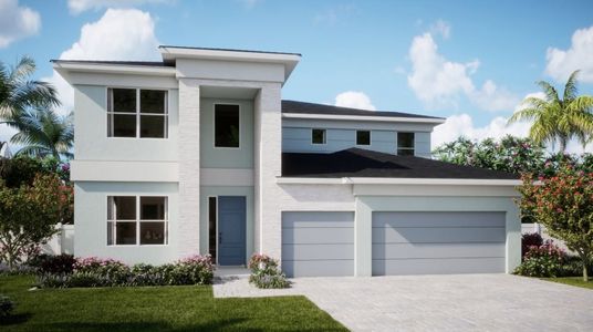 New construction Single-Family house 19117 Wood Stork Way, Loxahatchee, FL 33470 Peppercorn- photo 0