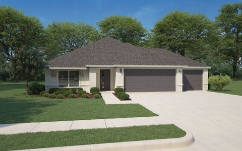 New construction Single-Family house 324 Yellowstar Ln, Lavon, TX 75166 plan Oscar | 3-Car Garage - image