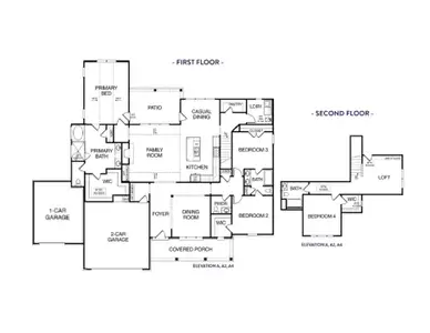 New construction Single-Family house 1509 Willowbend Pl, Monroe, GA 30655 plan (GA)Riley A.3 3 Front Entry (with bonus) - image