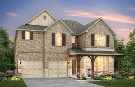 New construction Single-Family house 7001 Cliff Rose Dr, Spicewood, TX 78669 plan Lockhart - image