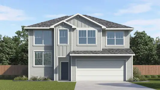 New construction Single-Family house 352 Villa Bisono St, Bastrop, TX 78602 plan The Pierce - image