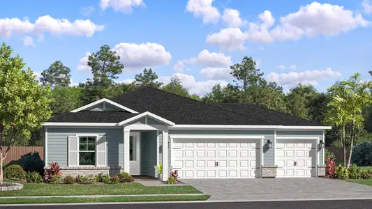 New construction Single-Family house 75725 Lily Pond Ct, Yulee, FL 32097 plan St Croix - image