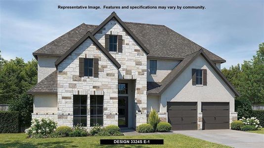 New construction Single-Family house 141 Palo Pinto Bnd, Bastrop, TX 78602 Design 3324S- photo 0 0