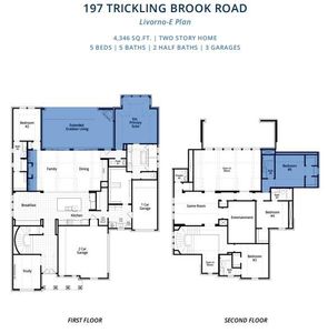 New construction Single-Family house 197 Trickling Brook Rd, Austin, TX 78737 Livorno Plan- photo 1 1