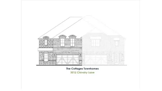 New construction Townhouse house 3512 Chivalry Ln, Lewisville, TX 75056 Building 22 Unit 1- photo 0
