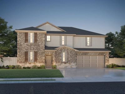 New construction Single-Family house 128 El Cosmico Dr, Kyle, TX 78640 The Revere- photo 0