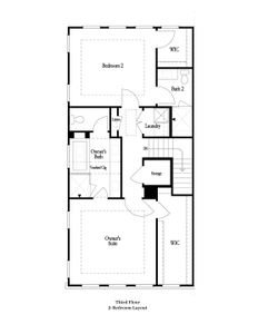 Third Floor - 2 Bedroom Layout