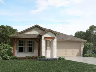 New construction Single-Family house 124 Bonnellis Roost, Cedar Creek, TX 78612 The Hughes (841)- photo 0