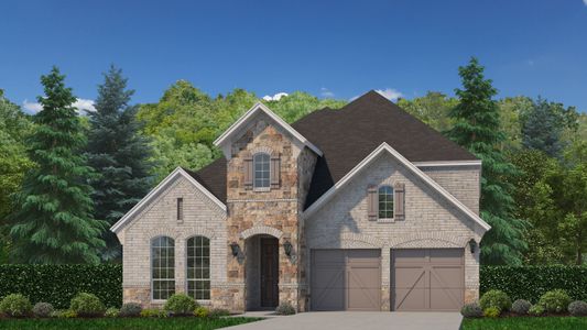 Plan 1138 Elevation A with Stone