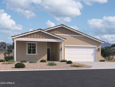 New construction Single-Family house 24092 W Hidalgo Avenue, Buckeye, AZ 85326 Sunflower Homeplan- photo 0