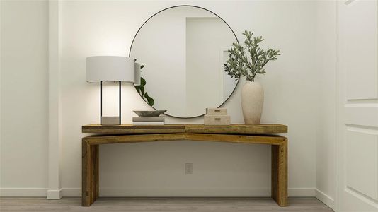 Room details with wood-type flooring