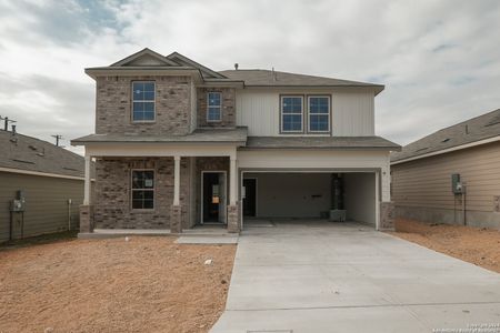 New construction Single-Family house 13011 Savory Place, Saint Hedwig, TX 78152 Harrison- photo 0