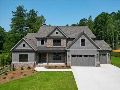 New construction Single-Family house 1425 Willowbend Pl, Monroe, GA 30655 plan (GA) Brunswick A.1 3 Front Entry - image