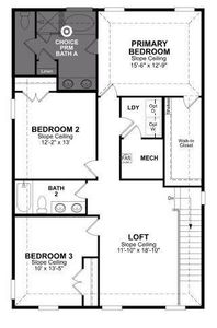 Beazer Homes Churchill Winecup Floorplan